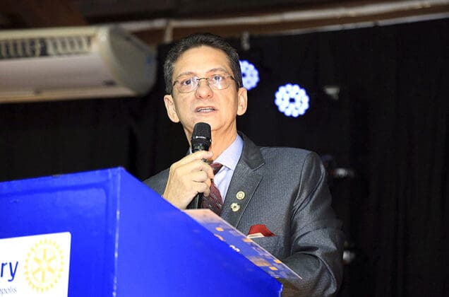 O Governador Joel durante a cerimônia de posse